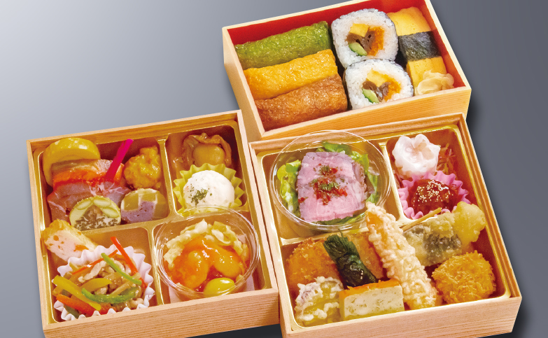 助六寿司付 折詰弁当のイメージ画像