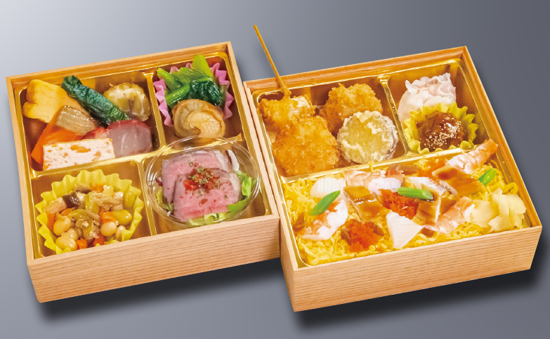 バラちらし寿司入り 折詰弁当のイメージ画像