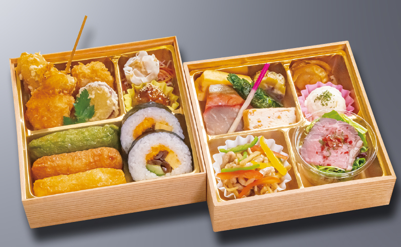 助六寿司入り 折詰弁当のイメージ画像